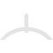 Ekena Millwork Archdale Architectural Grade PVC Gable Bracket, 84"W x 42"H x 2"D x 6"F, 12/12 Pitch GBP084X42X0206ARC00 - alternate 4